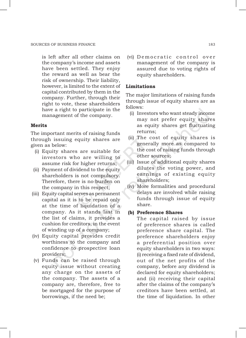 Page 13 of Sources of Business Finance