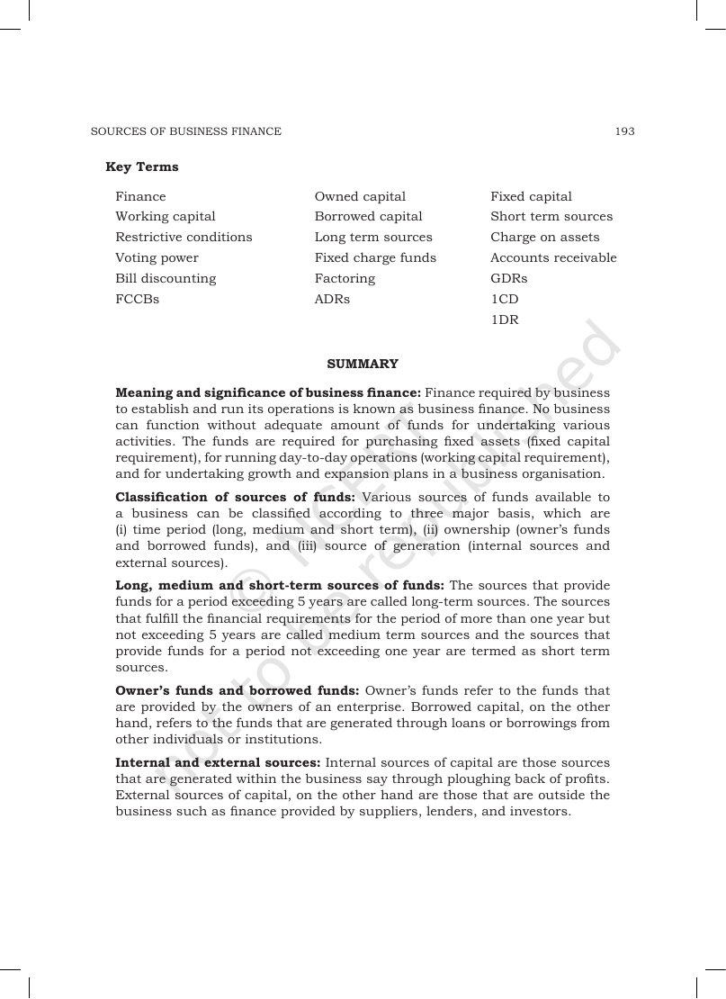 Page 23 of Sources of Business Finance