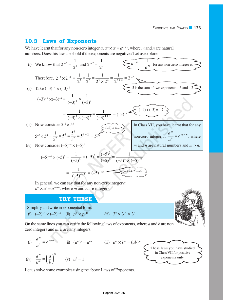 Page 3 of Exponents and Powers