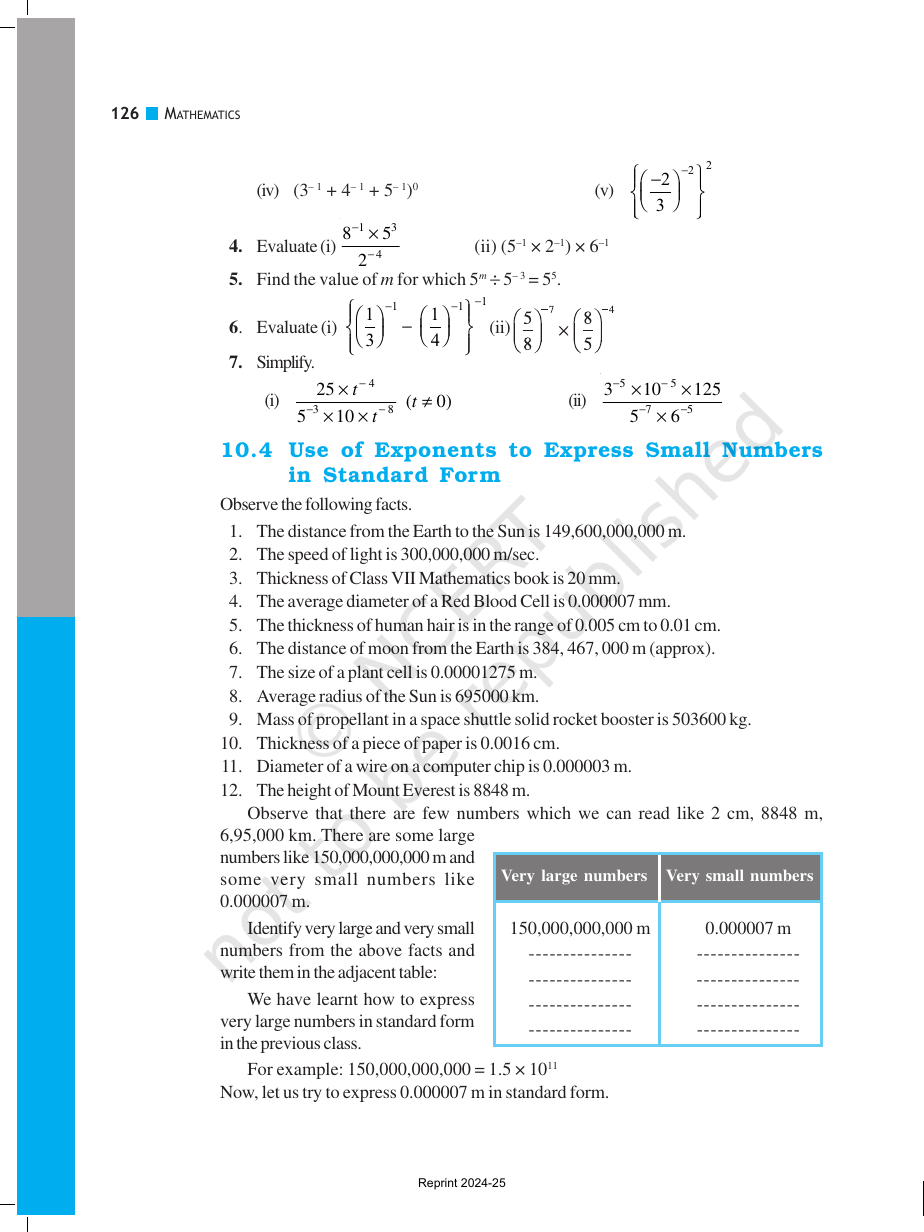 Page 6 of Exponents and Powers