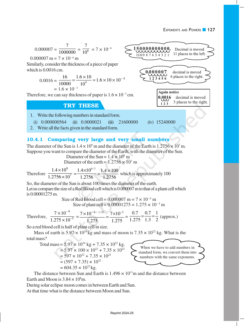Page 7 of Exponents and Powers