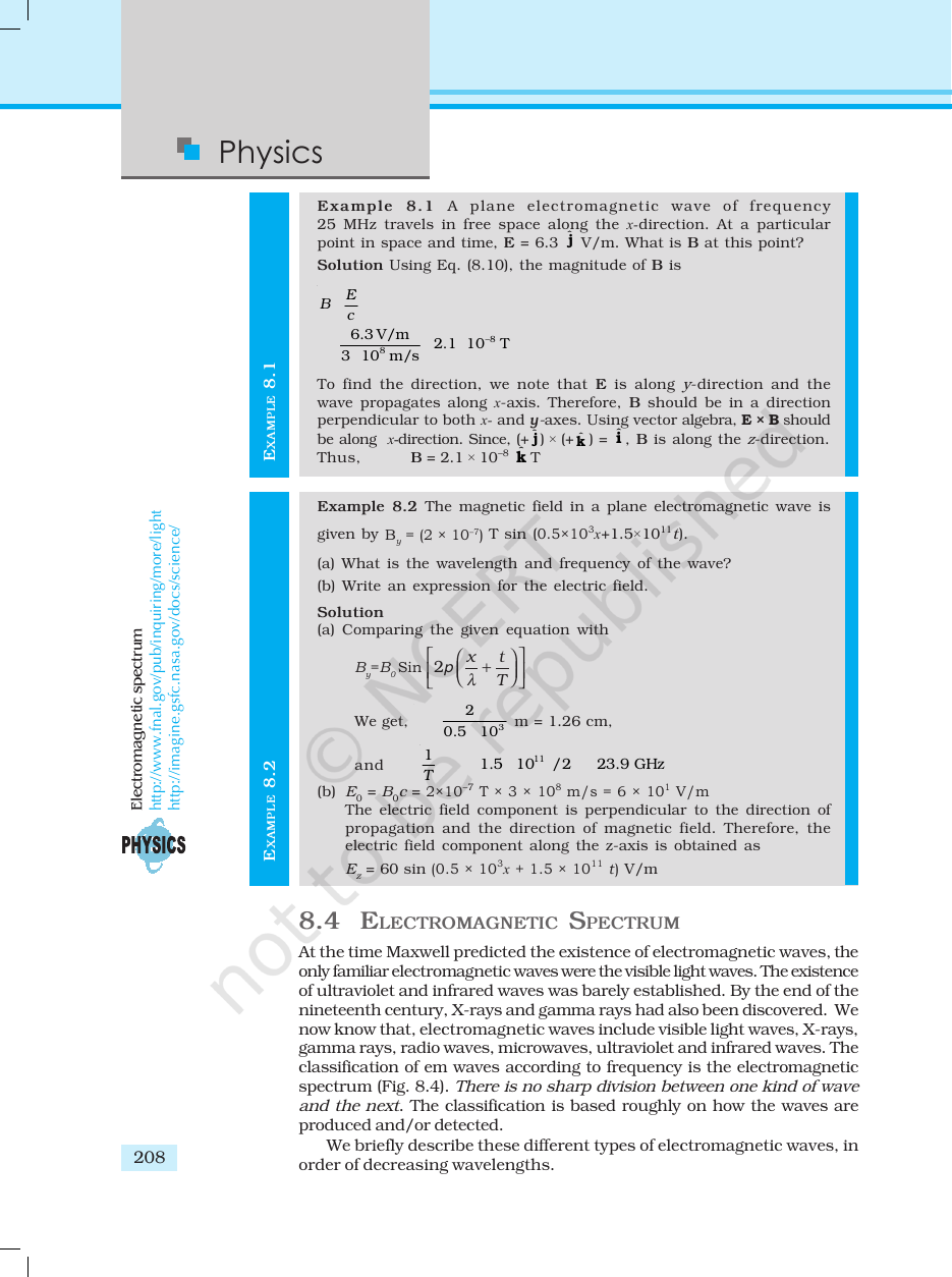 Page 8 of Electromagnetic Waves