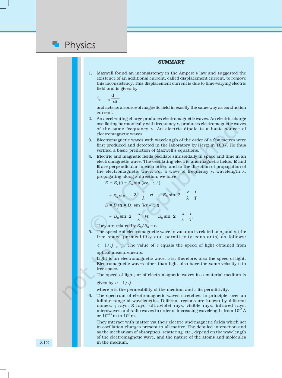 Page 12 of Electromagnetic Waves