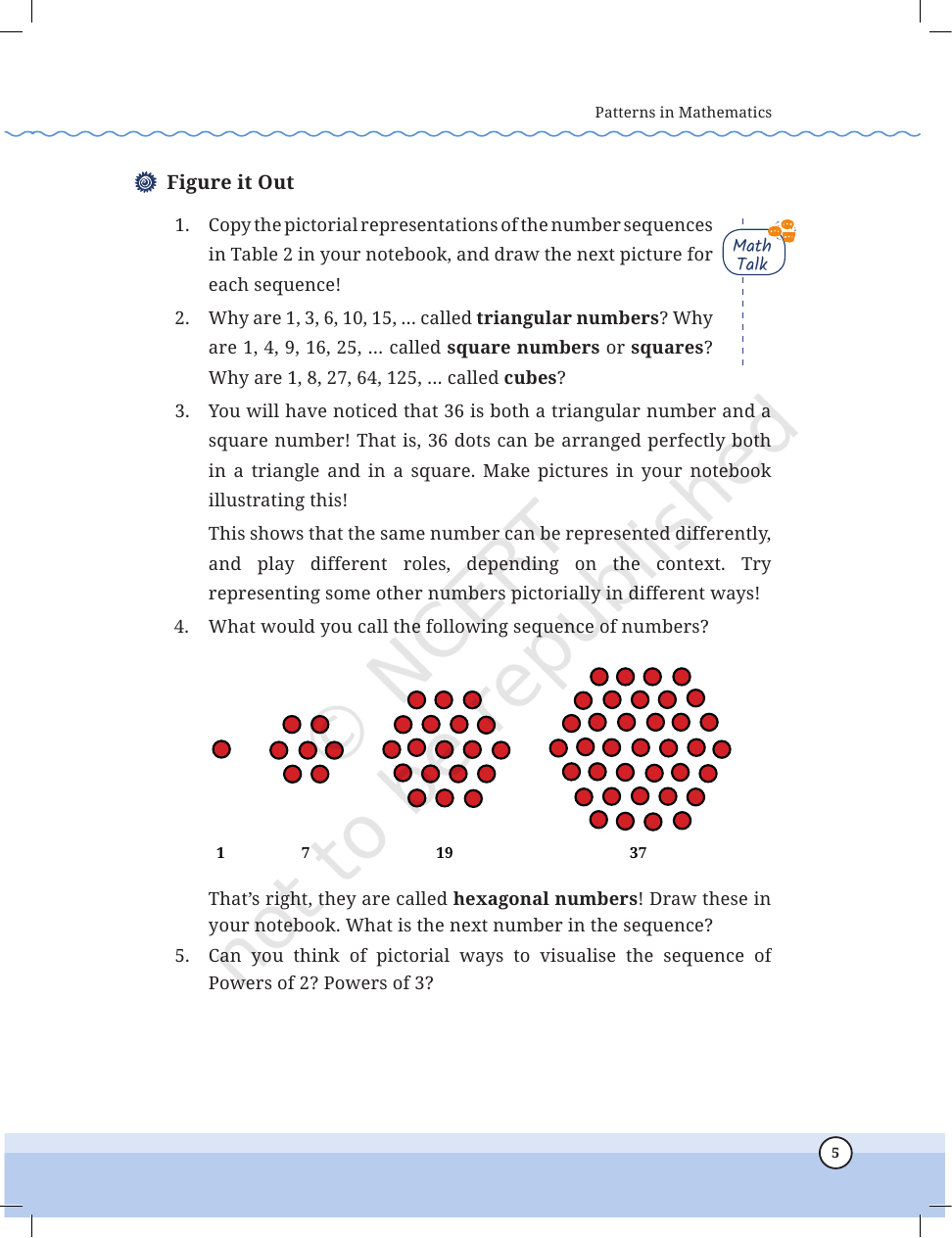 Page 5 of Patterns in Mathematics