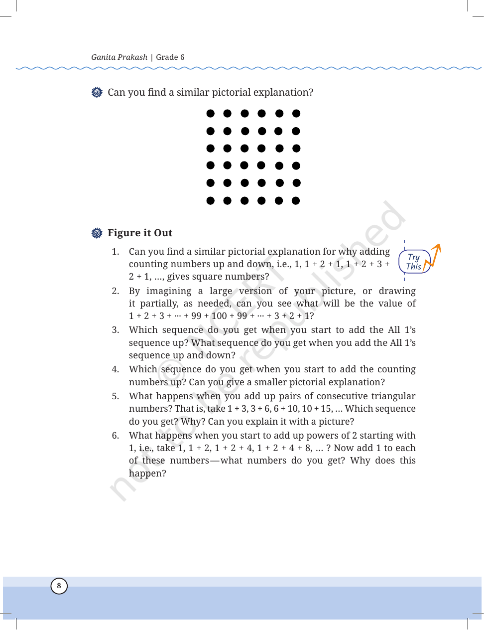 Page 8 of Patterns in Mathematics