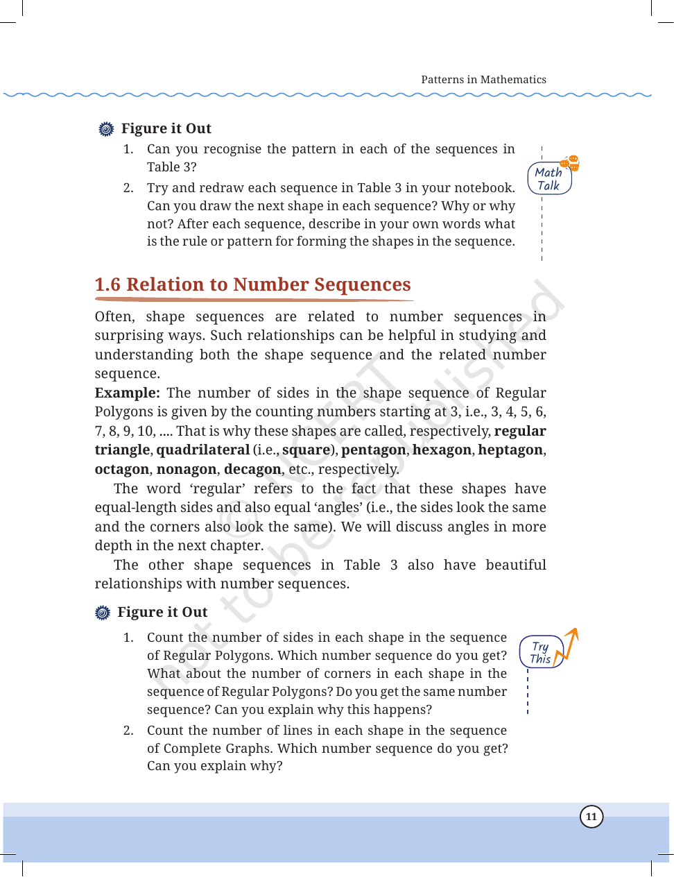 Page 11 of Patterns in Mathematics