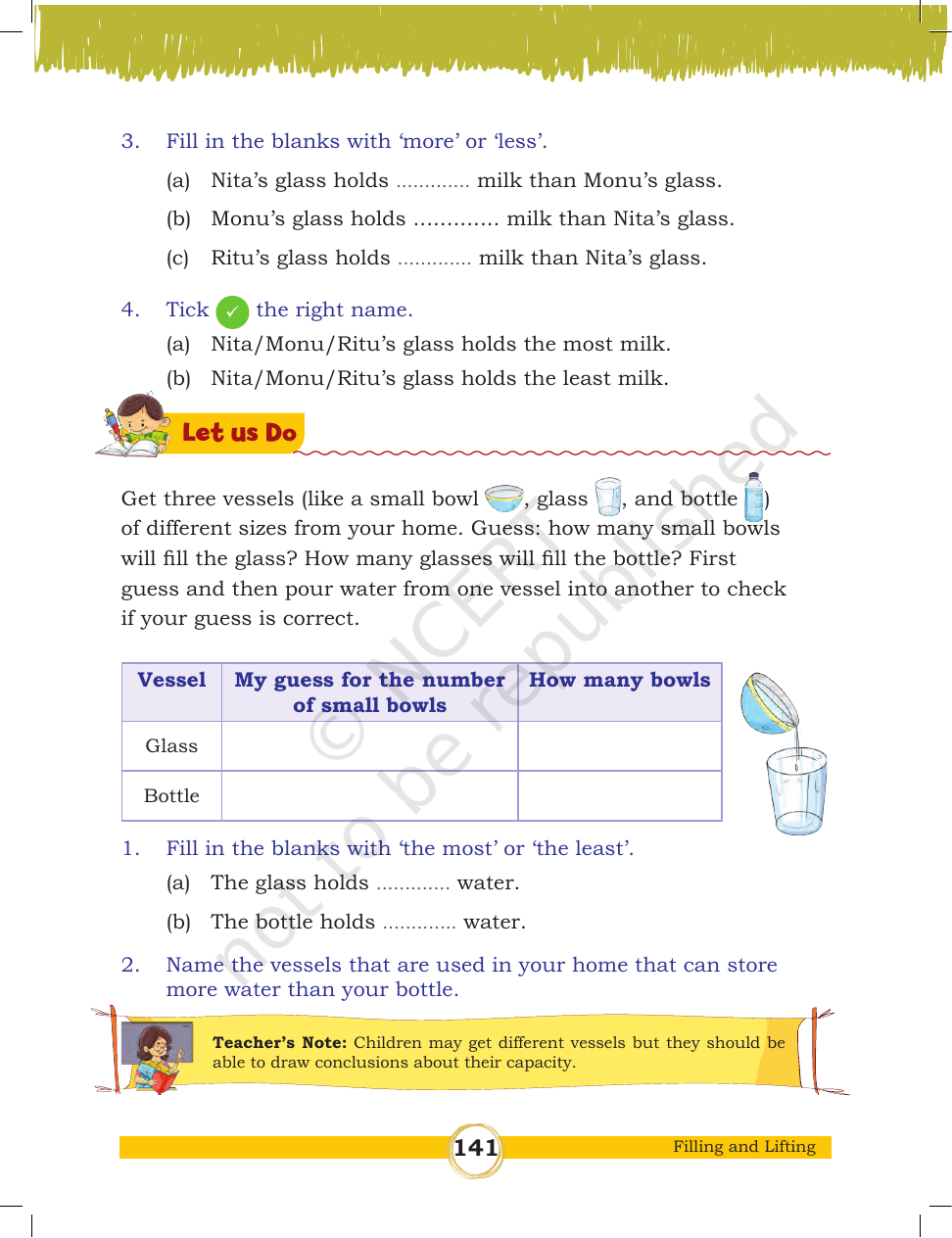 Page 3 of Filling and Lifting