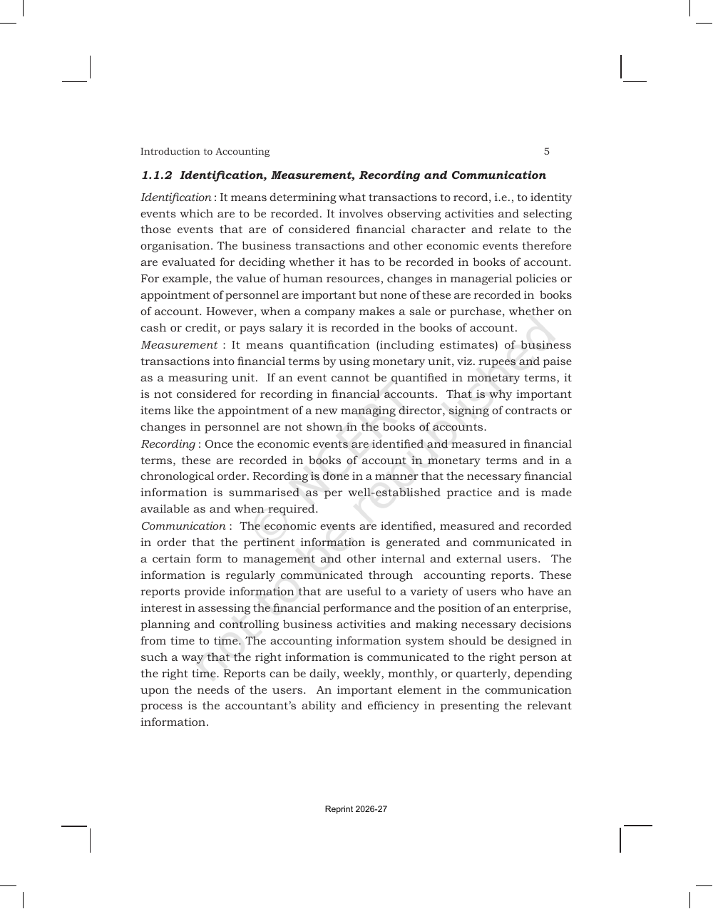 Page 5 of Introduction to Accounting