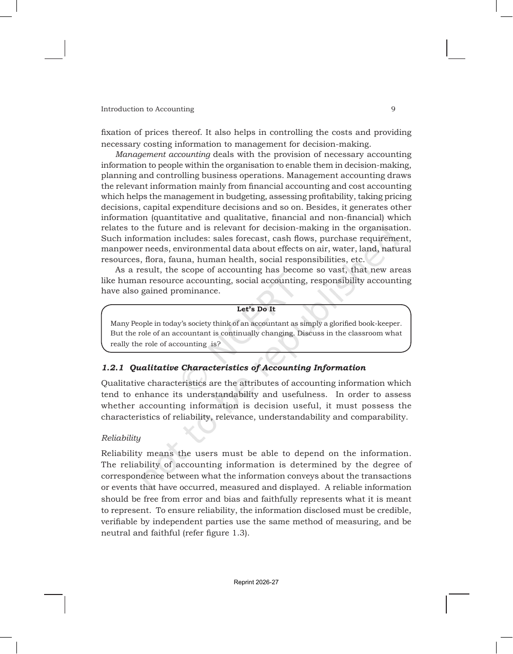 Page 9 of Introduction to Accounting