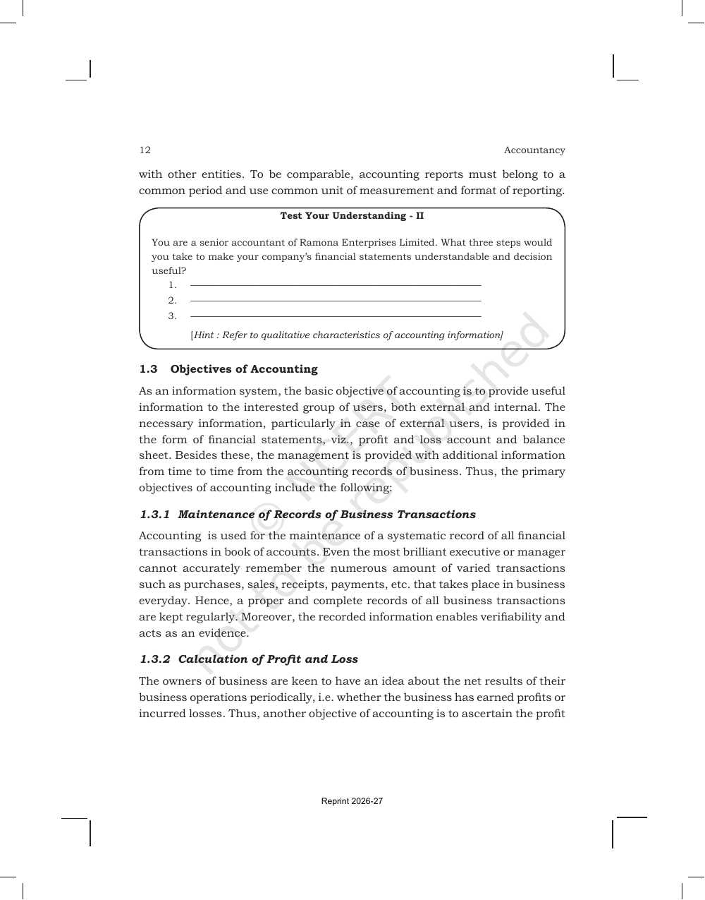 Page 12 of Introduction to Accounting