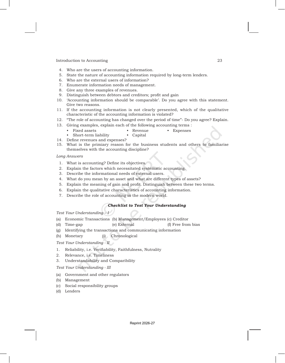 Page 23 of Introduction to Accounting