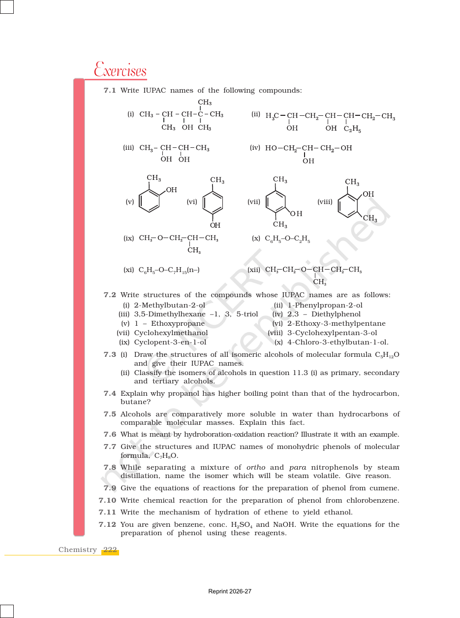 Page 30 of Alcohols, Phenols and Ethers