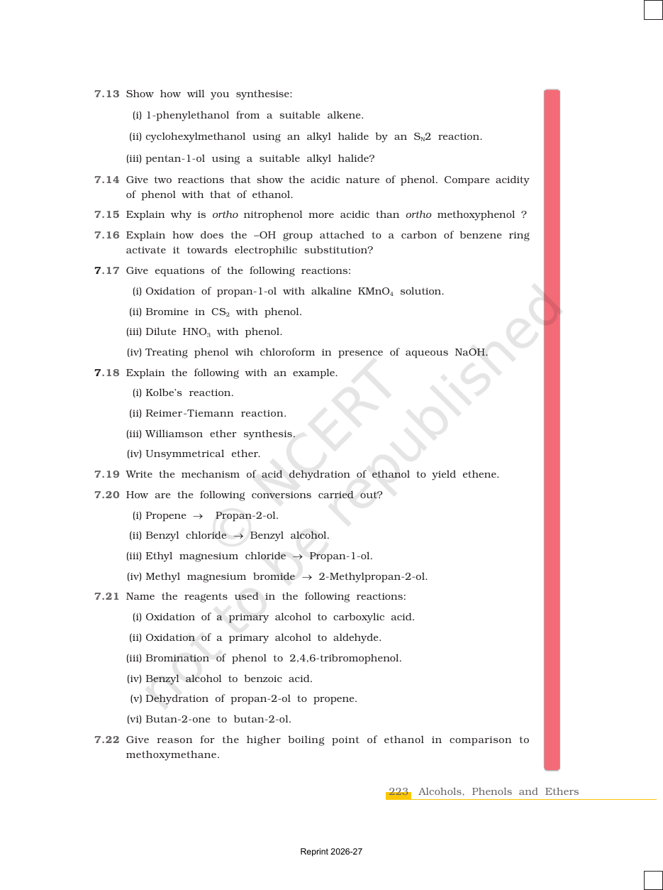 Page 31 of Alcohols, Phenols and Ethers